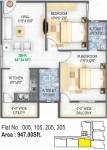 Ashrith Navanivas (2BHK+2T (947 sq ft) 947 sq ft)