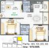 Ashrith Navanivas (2BHK+2T (1,076 sq ft) 1076 sq ft)