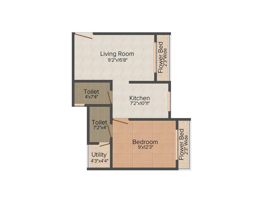 Nest Nest Residency (1BHK+1T (540 sq ft) 540 sq ft)