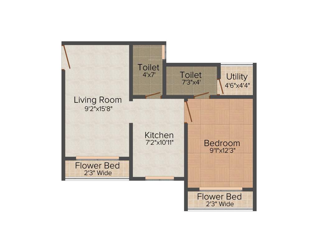 Nest Nest Residency (1BHK+1T (570 sq ft) 570 sq ft)