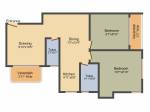 Vsun Sukriti Mansion (2BHK+2T (840 sq ft) 840 sq ft)