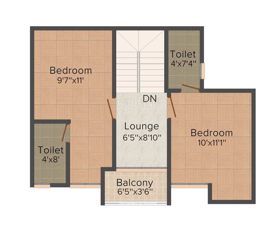Abhinitha Vikas Opal (3BHK+3T (1,194 sq ft) 1194 sq ft)