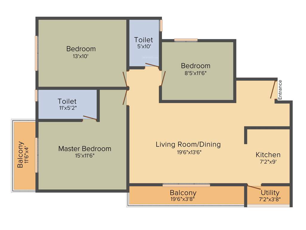 Tirumala Bala Pinnacle (3BHK+3T (1,550 sq ft) 1550 sq ft)