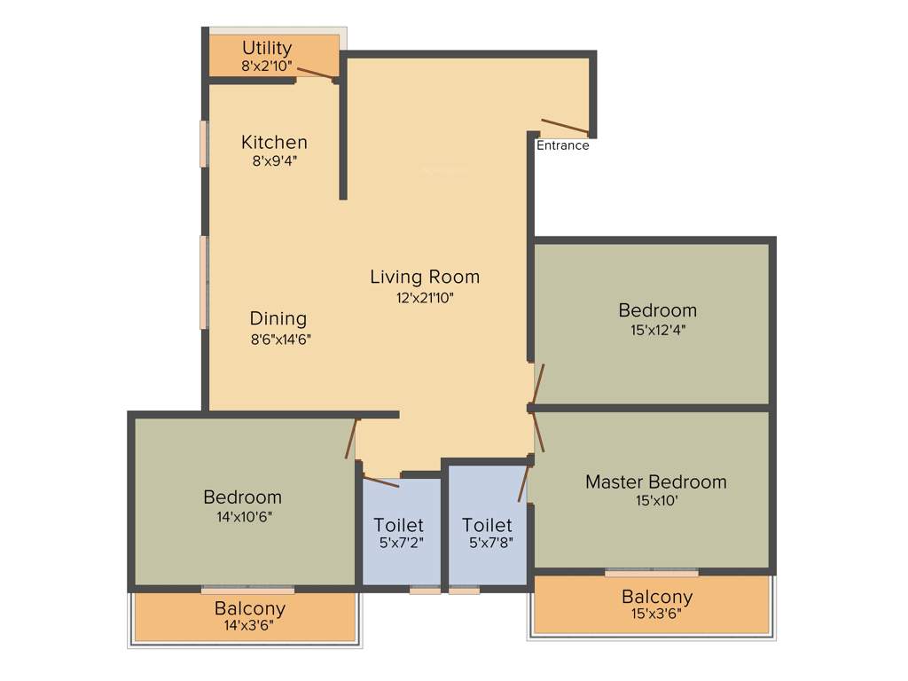 Tirumala Bala Pinnacle (3BHK+3T (1,650 sq ft) 1650 sq ft)
