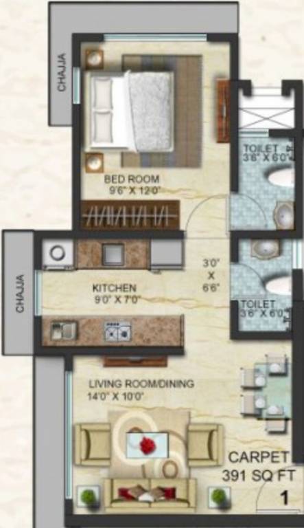 Swaroop Marvel Gold (1BHK+2T (644 sq ft) 644 sq ft) Swaroop Marvel Gold (1BHK+2T (644 sq ft) 644 sq ft)