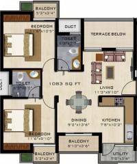 Fomra Celebration (2BHK+2T (1,083 sq ft) 1083 sq ft) Fomra Celebration (2BHK+2T (1,083 sq ft) 1083 sq ft)