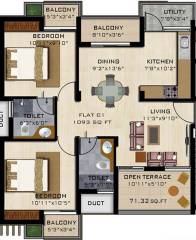 Fomra Celebration (2BHK+2T (1,093 sq ft) 1093 sq ft) Fomra Celebration (2BHK+2T (1,093 sq ft) 1093 sq ft)