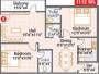 Pavani Pinnacle (2BHK+3T (1,112 sq ft) + Servant Room 1112 sq ft)