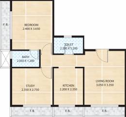 Kohinoor Developers Tarique Paradise (2BHK+2T (1,000 sq ft) 1000 sq ft)