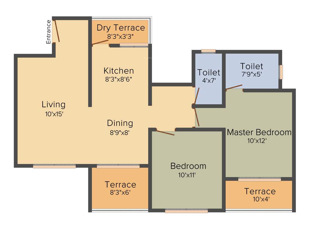 Tirupati Sai Tirupati Greens (2BHK+2T (1,043 sq ft) 1043 sq ft)
