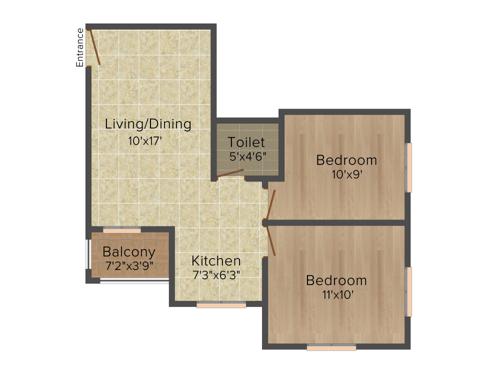 Soudamini Shradha Enclave (2BHK+1T (705 sq ft) 705 sq ft)