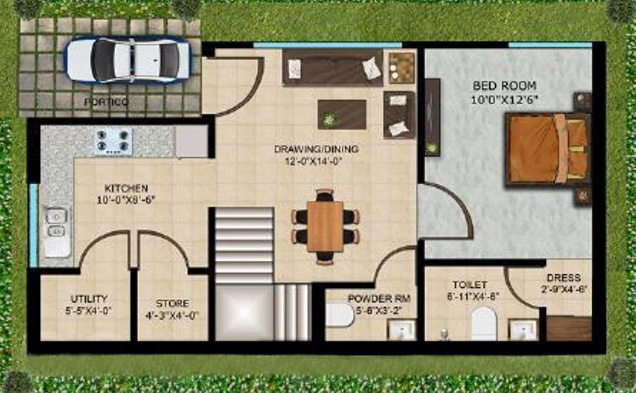 shubh aarambh villas Floor Plan Ground Floor Plan