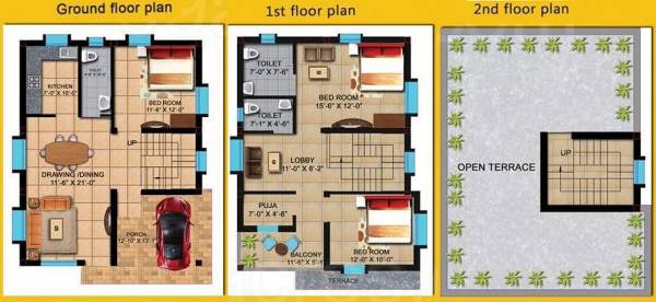 JB Valley (3BHK+3T (1,861 sq ft) + Pooja Room 1861 sq ft)