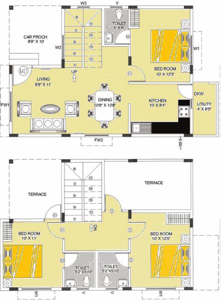 Annciya Serene (3BHK+3T (1,300 sq ft) 1300 sq ft)