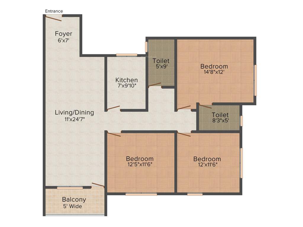 Utkal Kamala Vihar (3BHK+3T (1,428 sq ft) 1428 sq ft)