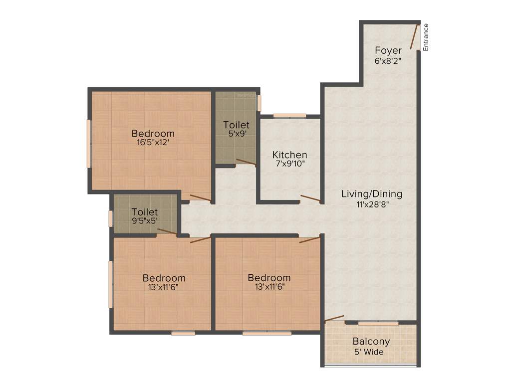 Utkal Kamala Vihar (3BHK+3T (1,560 sq ft) 1560 sq ft)