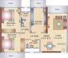 Bhoomi Aura Biplex (2BHK+2T (811 sq ft) 811 sq ft)