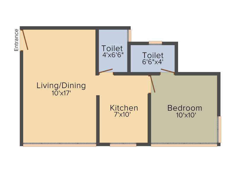 Lotus Residency (1BHK+1T (408 sq ft) 408 sq ft)