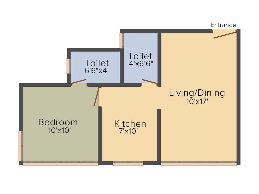 Lotus Residency (1BHK+1T (400 sq ft) 400 sq ft)