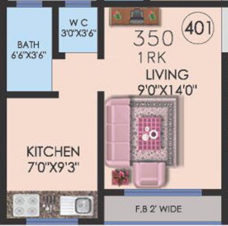 Shree Ramkrishna Sawlaram Bhane Residency (1BHK+1T (350 sq ft) 350 sq ft)