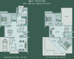 Skyline River Valley (3BHK+4T (2,469 sq ft) + Servant Room 2469 sq ft) Skyline River Valley (3BHK+4T (2,469 sq ft) + Servant Room 2469 sq ft)