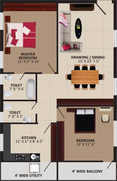 Parkville Lakshmi Nilayam (2BHK+2T (1,430 sq ft) 1430 sq ft) Parkville Lakshmi Nilayam (2BHK+2T (1,430 sq ft) 1430 sq ft)