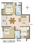 Skyline Heirloom (2BHK+2T (885 sq ft) 885 sq ft) Skyline Heirloom (2BHK+2T (885 sq ft) 885 sq ft)