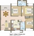 Skyline Heirloom (2BHK+2T (1,085 sq ft) + Study Room 1085 sq ft) Skyline Heirloom (2BHK+2T (1,085 sq ft) + Study Room 1085 sq ft)