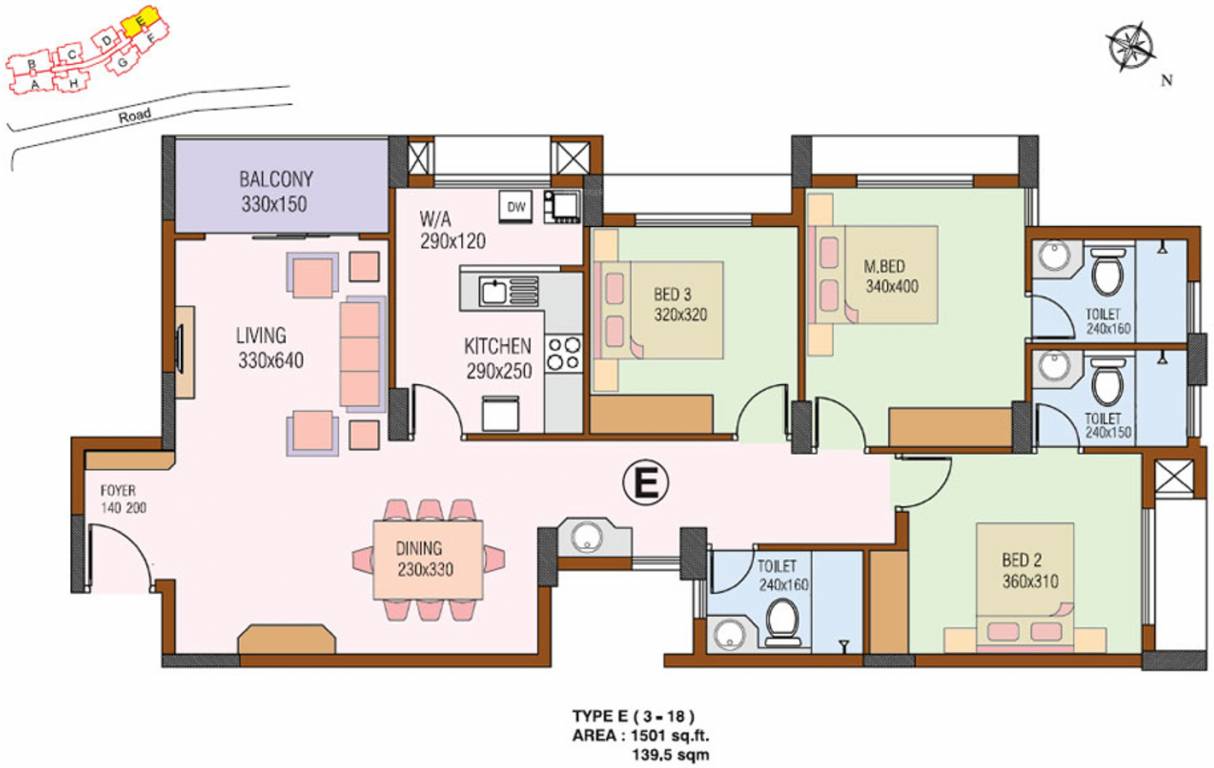 Skyline Augusta (3BHK+3T (1,501 sq ft) 1501 sq ft) Skyline Augusta (3BHK+3T (1,501 sq ft) 1501 sq ft)