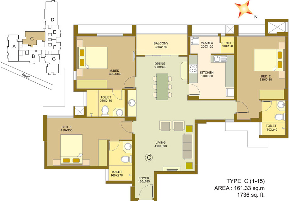 Skyline Highpoint (3BHK+3T (1,736 sq ft) 1736 sq ft) Skyline Highpoint (3BHK+3T (1,736 sq ft) 1736 sq ft)