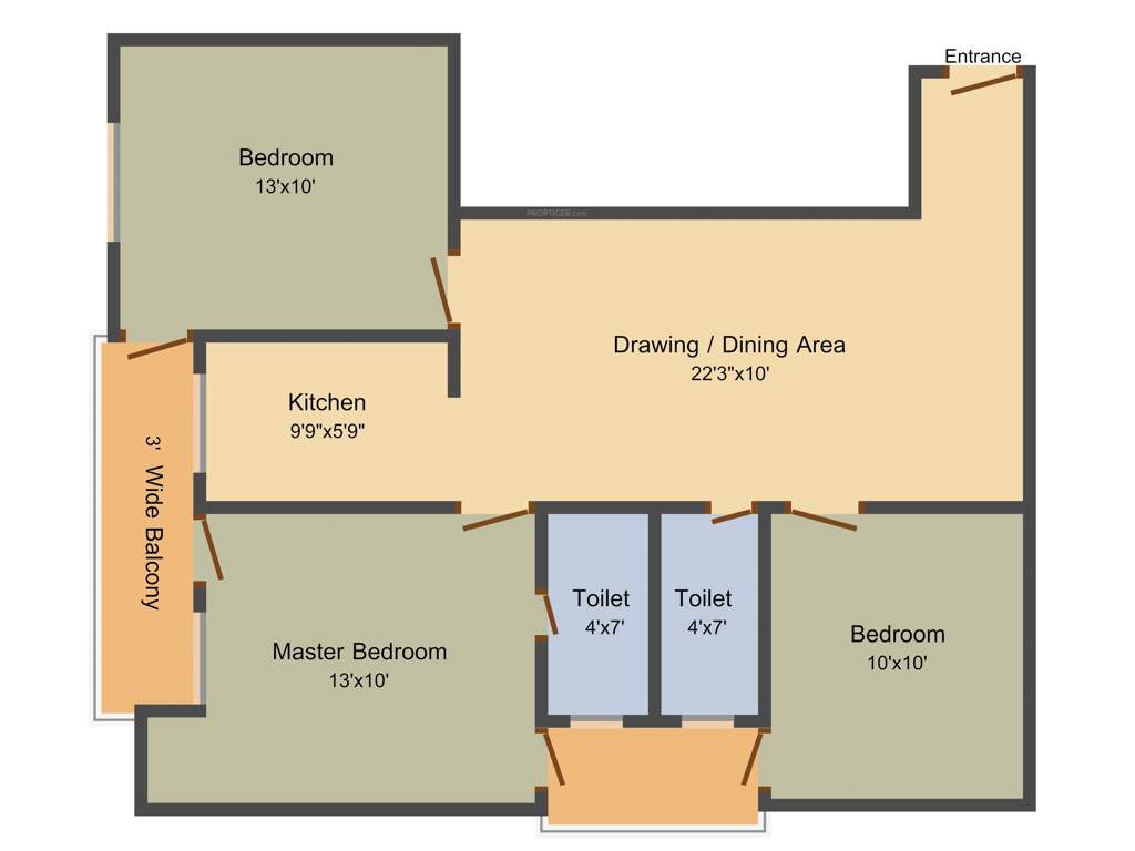 Ansar Ashiyan (3BHK+2T (1,095 sq ft) 1095 sq ft)