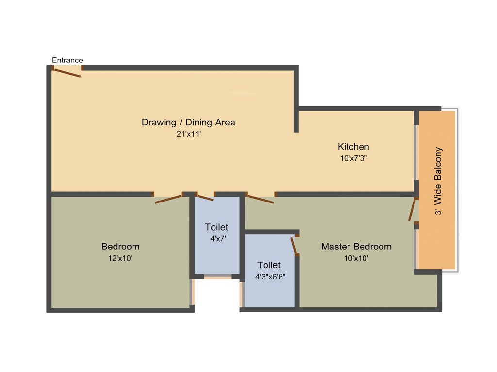 Ansar Ashiyan (2BHK+2T (920 sq ft) 920 sq ft)