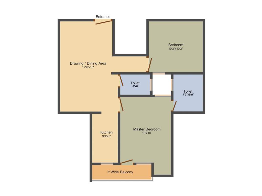 Ansar Ashiyan (2BHK+2T (840 sq ft) 840 sq ft)