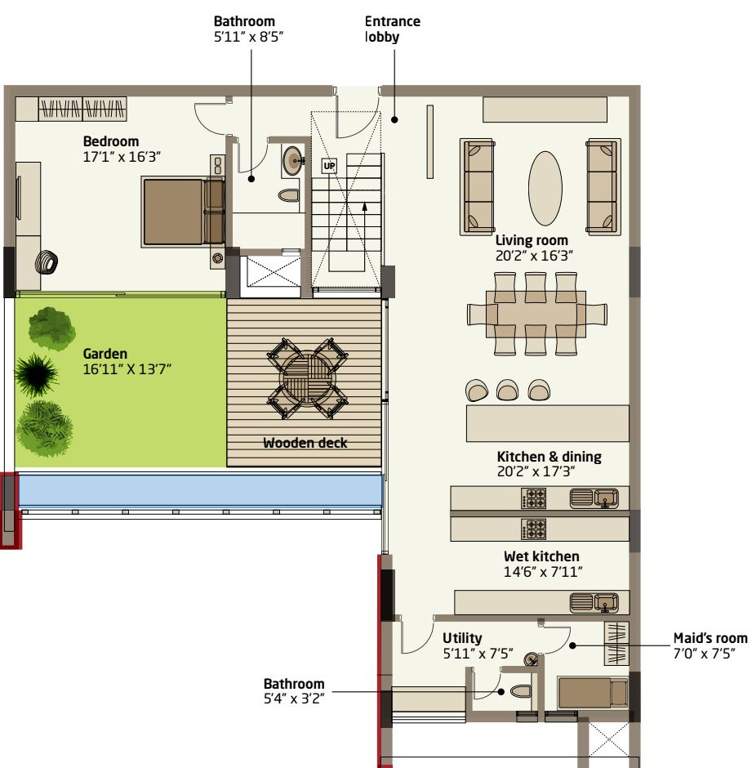 Total Environment Van Goghs Garden (3BHK+3T (4,655 sq ft) + Servant Room 4655 sq ft)