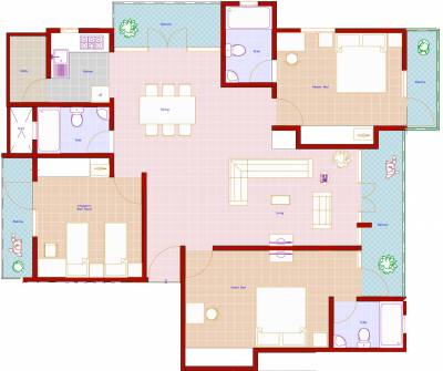 Subiksha Construction Woods (3BHK+3T (2,188 sq ft) 2188 sq ft)