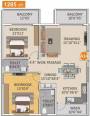 Spad Nakshatra Nestilo (2BHK+2T (1,285 sq ft) 1285 sq ft)