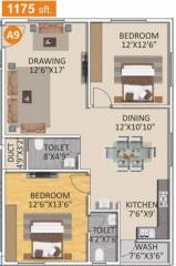 Spad Nakshatra Nestilo (2BHK+2T (1,175 sq ft) 1175 sq ft)