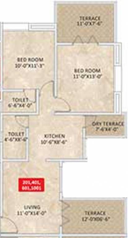 DS Atulya Park Royale (2BHK+2T (986 sq ft) 986 sq ft) DS Atulya Park Royale (2BHK+2T (986 sq ft) 986 sq ft)