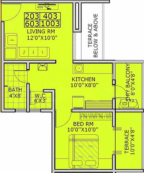 Gurudatta Elite Dreams (1BHK+1T (619 sq ft) 619 sq ft)