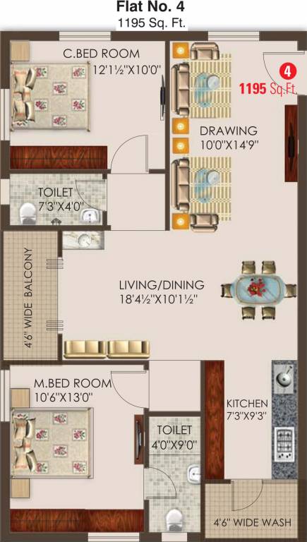 SV Builders And Developers Hyderabad PR Green View (2BHK+2T (1,195 sq ft) 1195 sq ft) SV Builders And Developers Hyderabad PR Green View (2BHK+2T (1,195 sq ft) 1195 sq ft)