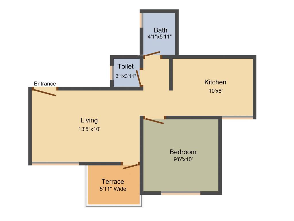 Sai Girinandan (1BHK+1T (543 sq ft) 543 sq ft)