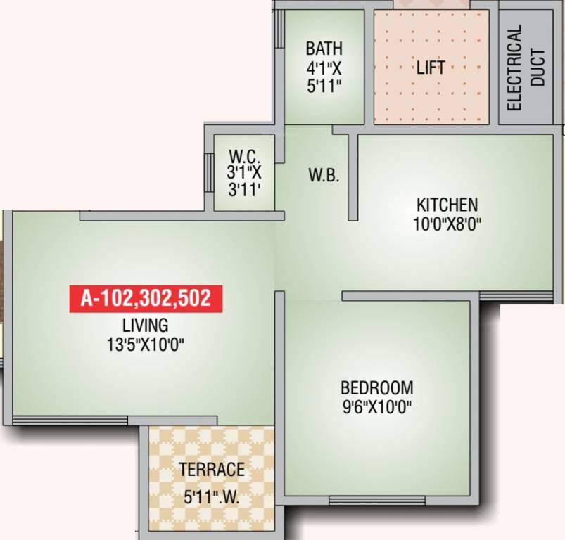 Sai Girinandan (1BHK+1T (542 sq ft) 542 sq ft)