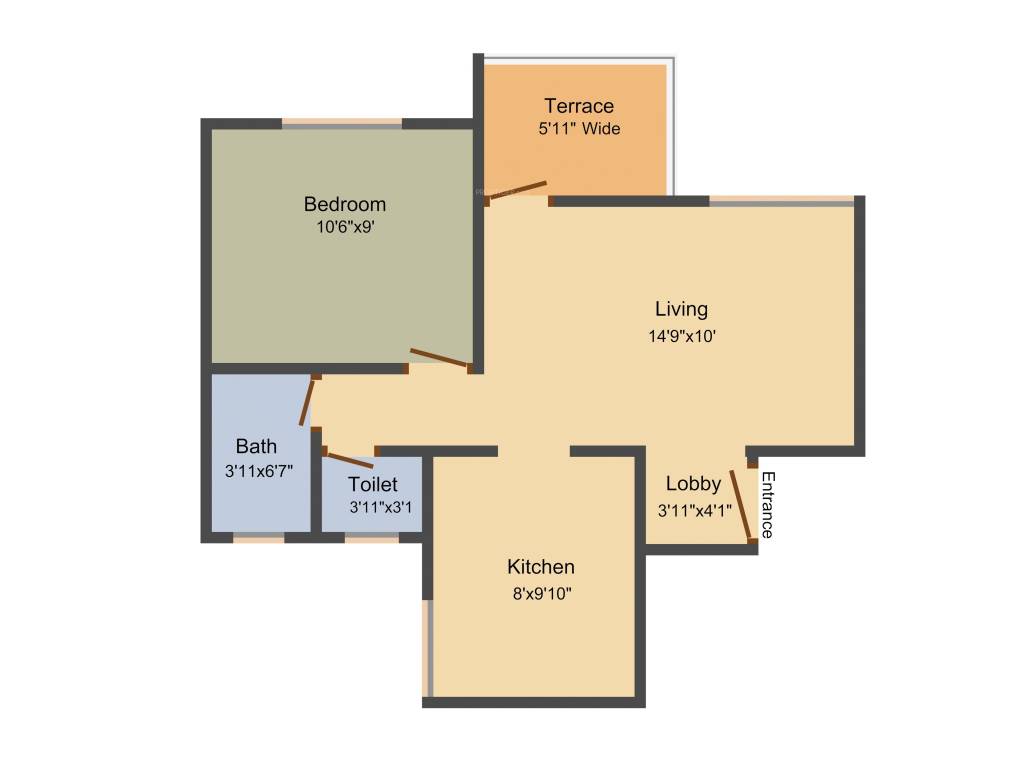 Sai Girinandan (1BHK+1T (583 sq ft) 583 sq ft) Sai Girinandan (1BHK+1T (583 sq ft) 583 sq ft)