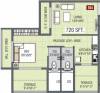 JP Harmony (1BHK+2T (720 sq ft) 720 sq ft)