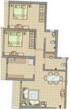 Ravechi La Vista (2BHK+2T (1,385 sq ft) 1385 sq ft)