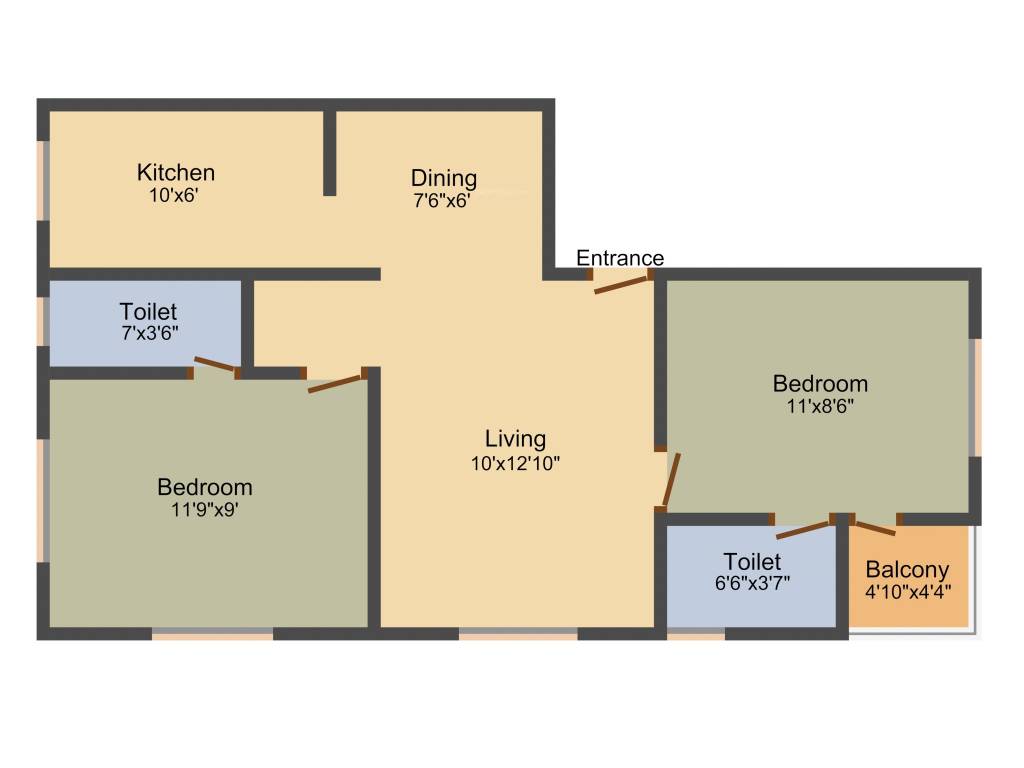 Sankar Sesa Residency (2BHK+2T (755 sq ft) 755 sq ft) Sankar Sesa Residency (2BHK+2T (755 sq ft) 755 sq ft)