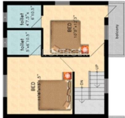 Mudhra Twin Flower (2BHK+2T (1,200 sq ft) 1200 sq ft)