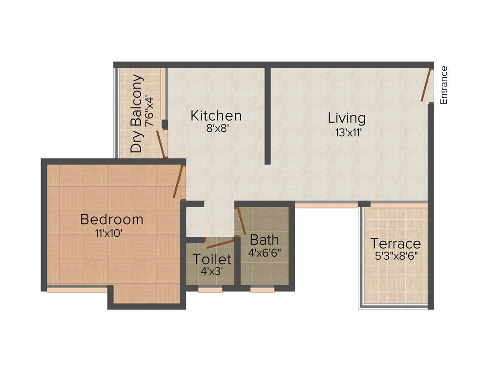 Nivasa Umang (1BHK+1T (620 sq ft) 620 sq ft)