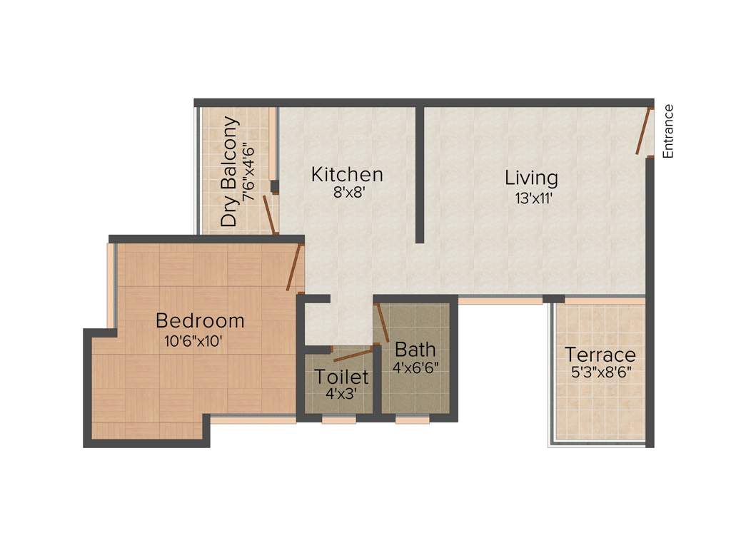 Nivasa Umang (1BHK+1T (630 sq ft) 630 sq ft)