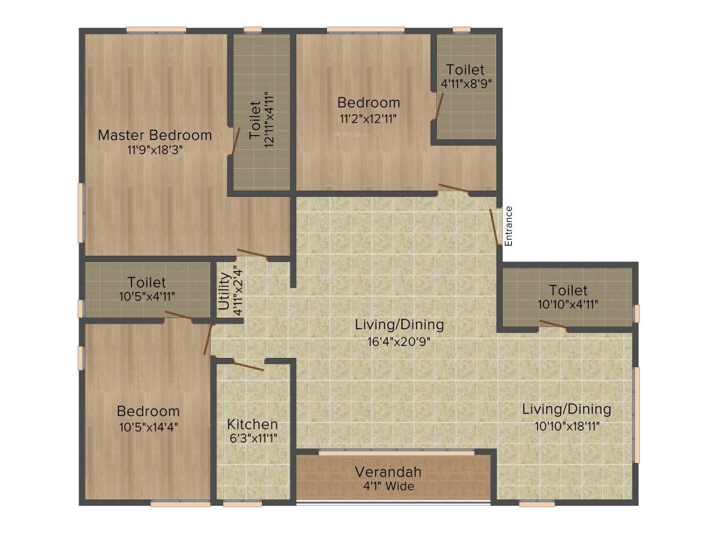 Eden Imperial (3BHK+4T (2,281 sq ft) 2281 sq ft)